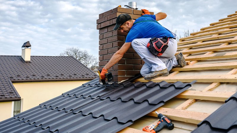 Roofing services performed by expert